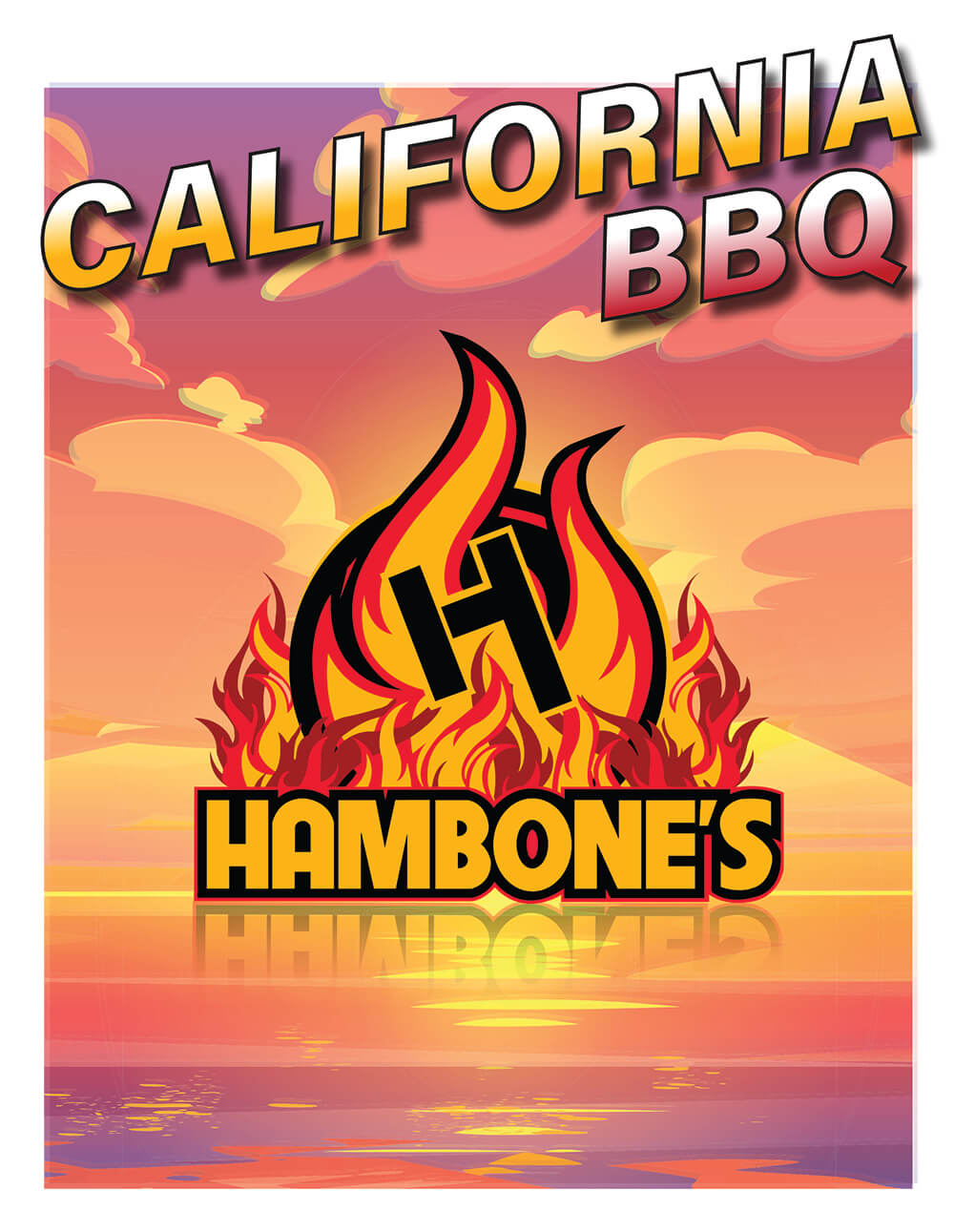 California BBQ with Hambones BBQ Logo